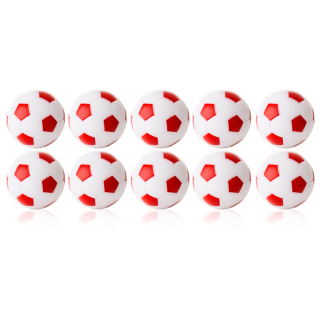 Kickerball Robertson Winspeed weiß/rot 35 mm, Set mit 10 Stück