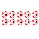 Kickerball Robertson Winspeed weiß/rot 35 mm, Set mit 10 Stück