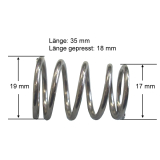 Metallfeder Universal für  16mm Kickerstange