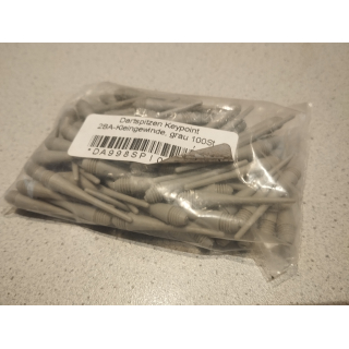 Dartspitzen Keypoint 2BA-Kleingewinde, grau 100St.