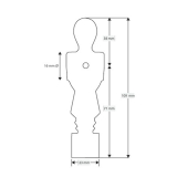 Kickerfigur weiß für Garlando Kicker