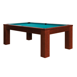 Pool Billardtisch TRENTO, 6ft - 8ft, Farbton: mahagoni, Massivholz, eintlg. Naturschieferplatte