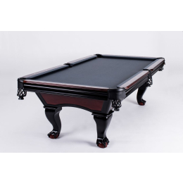Pool Billardtisch HEROLD 8ft, Massivholz, Farbton: schwarz, 3-tlg. Schieferplatte (25 mm stark)
