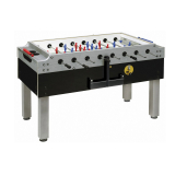 Kickertisch Garlando Tischkicker Garlando Olympic Silver mit Münzeinwurf u. Diebstahlsicherung, Dekor: schwarz/silber 110kg