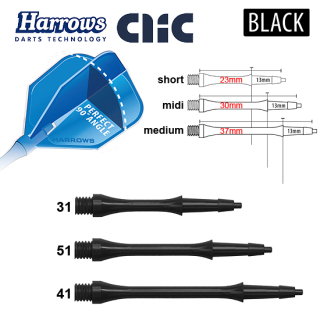 Shafts HARROWS Clic Slim Midi Black